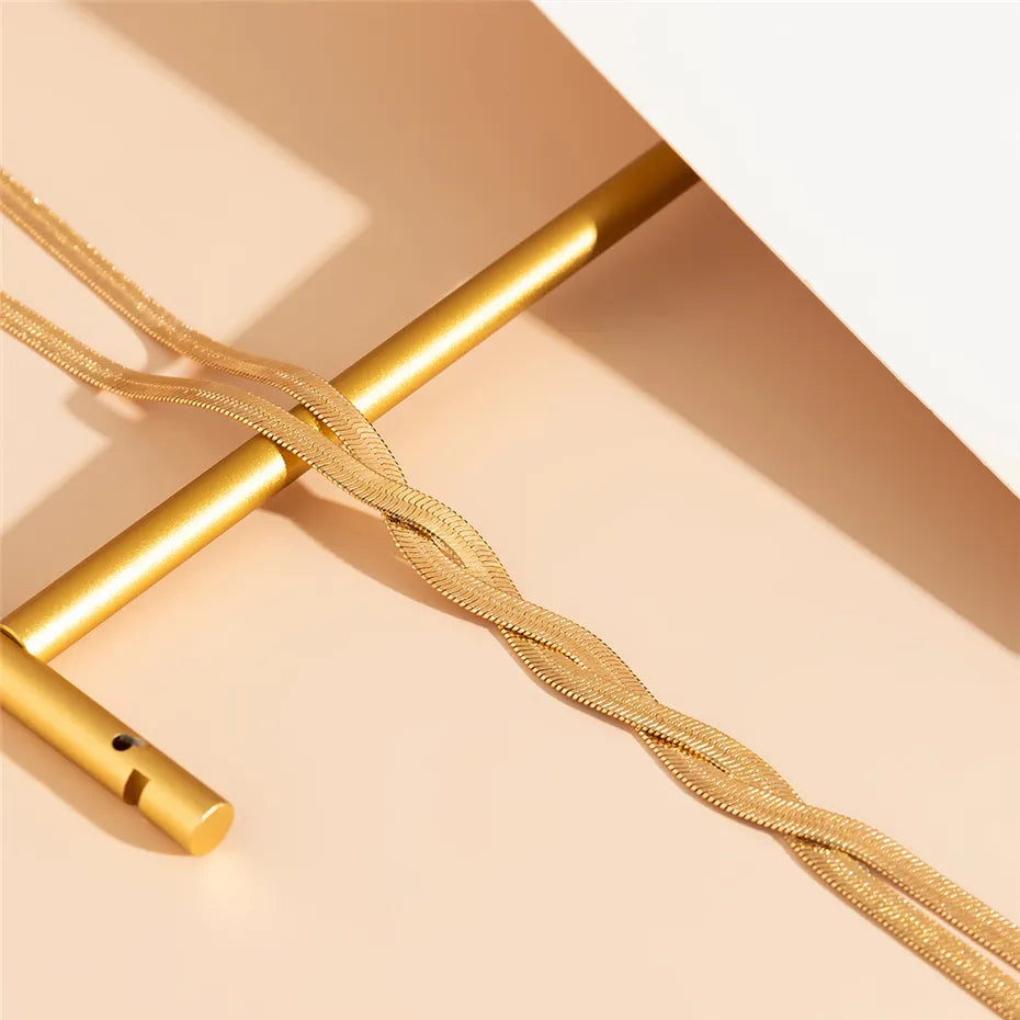 שרשרת נחש מתכווננת בעיצוב אלגנטי