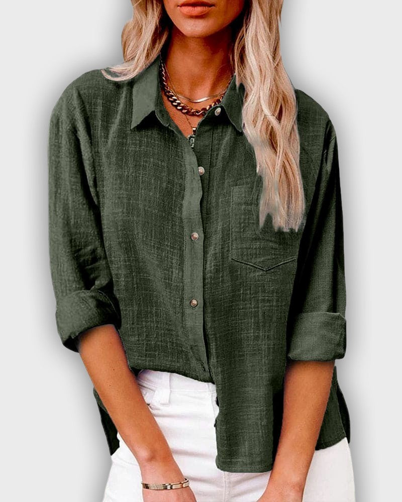 חולצת לייקרה לנשים עם שרוולים ארוכים בצבע כחול כהה