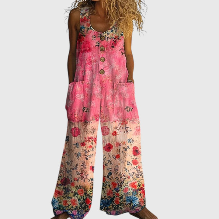 ליזי - מכנסיים קצרים פרחוניים בסגנון וינטג'